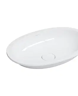 Umývadlá OMNIRES - SHELL M+ zápustné umývadlo 54 x 34 cm, biely lesk SHELL540UPBP