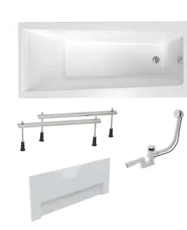 Vane Obdĺžniková vaňa Laguna Idea Plus 170x75 cm akrylát ľavá aj pravá SIKOID1700ANPC SIKOID1700ANPC