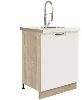Kuchynské skrinky stojace Skrinka do kuchyne Favorit 11d Sonoma/White