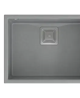 Kuchynské drezy Quadron Quadron - Granitový drez DAVID 50 Grey Metallic Meď HQD5542U5-C1