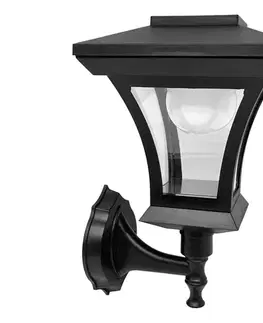 Svietidlá  LED solárne nástenné svietidlo TIRANA LED/1,2V 1800 mAh IP44 čierne 330918