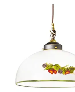 Svietidlá Kolarz 731.30.136 - Luster na lanku NONNA 1xE27/75W/230V pr. 30 cm víno/jahody 731.30.136
