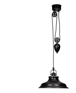 Svietidlá Cottex T9091HA - Závesný luster NEW HAVEN na lankách 1xE27/60W/230V T9091HA
