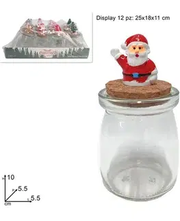Vianočné dekorácie MAKRO - Dóza sklo vianočná různé druhy