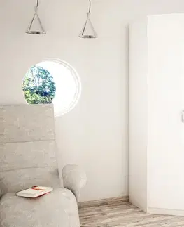 Šatníkové skrine Rohová skriňa ALEŠ, biela