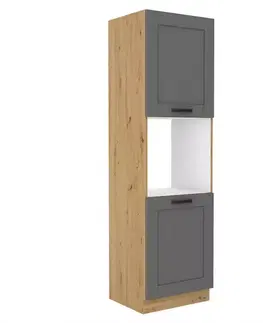 Kuchynské skrinky stojace Kuchynská skrinka Luna dustgrey/artisan 60DP-210 2F