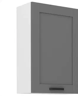 Kuchynské skrinky visiace Kuchynská skrinka Luna dustgrey/biela 60G-90 1F