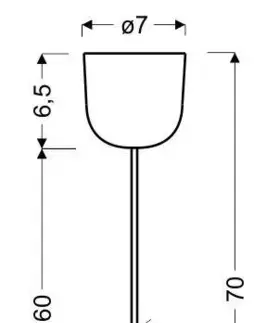 Nástenné svetlá Zawiesie białe 70cm do lampy wiszącej E27