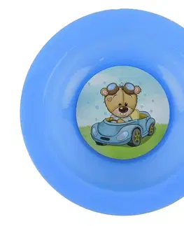 Detské misky a taniere TVAR - Tanier detský hlboký IML Medvedík auto, umelá hmota