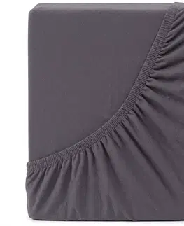 Plachty 4Home jersey prestieradlo Ideál antracit, 60 x 120 cm