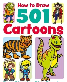 Nalepovačky, vystrihovačky, skladačky How to Draw 501 Cartoons - Nat Lambert