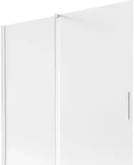 Sprchové dvere MEXEN/S - Velar dvojkrídlová posuvná vaňová zástena 150 x 150, dekor, biela 896-150-000-31-20