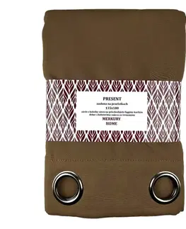 Závesy do spálne Záves Present na priechodkách 135x180 horčicová Merkury Home