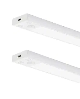 Svietidlá  SADA 2x nabíjateľné LED osvetlenie nábytku so senzorom VIRO LED/1 W/800 mAh/20 cm/CCT biela EKB2576