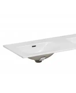 Umývadlá ArtCom Keramické umývadlo SKY 120D-8099 | biely lesk 120 cm