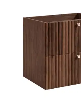 Skrinky do kúpeľne Elvisia Skrinka pod umývadlo BELLO Oak walnut | 60 cm