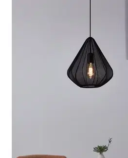 Svietidlá Eglo 43994 - Luster na lanku 1xE27/40W/230V pr. 33,5 cm čierna 43994