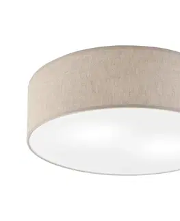 Svietidlá  Stropné svietidlo SIRJA 2xE27/15W/230V, priemer 45 cm, béžové LM-2.183/LINO NATURAL