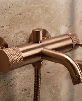 Kúpeľňové batérie REA - Vaňová nástenná batéria Venti Brush Copper REA-B9797