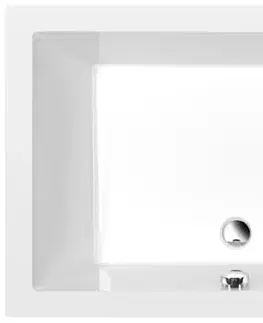 Vane POLYSAN - DEEP hlboká sprchová vanička obdĺžnik 110x75x26cm, biela 72883