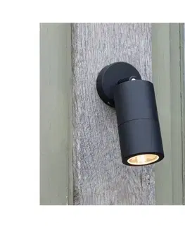 Svietidlá Där Lighting Där Lighting ORT0722 - LED vonkajšie nástenné bodové svietidlo ORTEGA 1xGU10/5W/230V IP65 čierne ORT0722