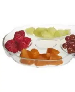 Podnosy a tácky Kinekus Tanier servírovací, 5 priečinkový, priemer 25cm