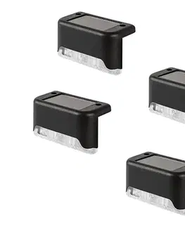 LED osvetlenie Rabalux 77166 - 4x LED solárne nástenné svietidlo so súmrakovým senzorom ISPRA 0,06W/1,2V 300 mAh IP44 77166