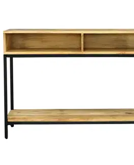 Konzolové stolíky Konzolový stolík Gita 110x76x35 indický masív mango