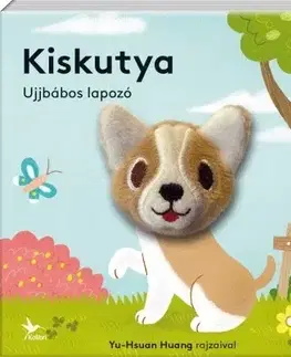 Leporelá, krabičky, puzzle knihy Ujjbábos lapozó - Kiskutya