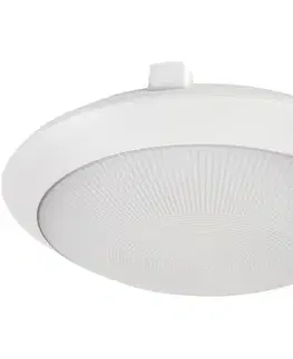 Záhradné lampy Rabalux 77237 - Vonkajšie stropné svietidlo so senzorom WELRO 1xE27/9W/230V IP65 pr.30 cm biela 77237