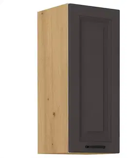 Kuchynské skrinky visiace Kuchynská skrinka STILO grafit mat/artisan 40g-90 1f