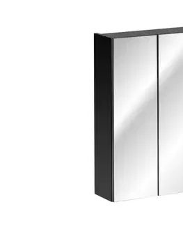 Skrinky do kúpeľne ArtCom Zrkadlová skrinka SANTA FE Black 84-60 | 60 cm