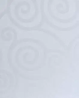 Bytový textil Obrus Slimák biela 140x300 cm odolný voči škvrnám