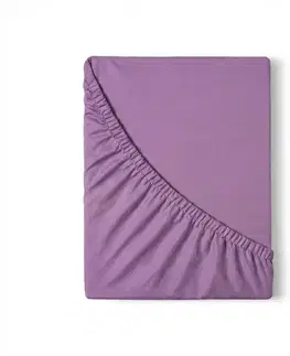 Plachty Kvalitex Saténové prestieradlo s gumou fialová, 90 x 200 cm