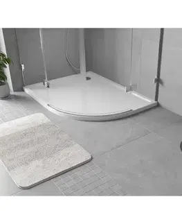 Vane MEXEN - Flow Sprchová vanička štvrťkruh asymetrická slim ľavá 100 x 90, biela lesk 46Q109010L