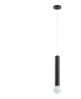 Svietidlá  Luster na lanku TWISTER 1xE27/60W/230V čierna 61128