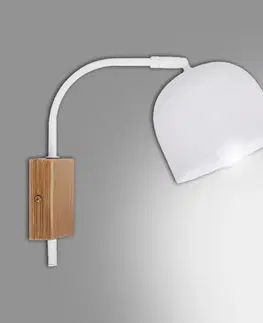 Moderné lampy do obývačky Nástenné svietidlo Rupi biele E27 K1