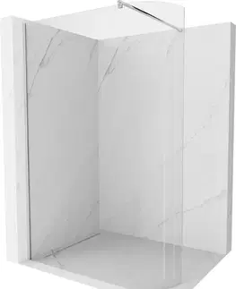 Sprchové dvere MEXEN/S - Kioto Sprchová zástena WALK-IN zaoblená 80 x 200, transparent 8 mm, chróm 800-080-101-01-06