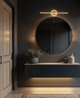 Nástenné svetlá BATUTA 1 lampa kinkiet drewniany 10W LED 3000K klosz biały