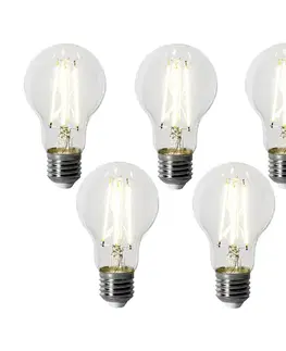 LED osvetlenie Sada 5 stmievateľných LED žiaroviek E27 A60 6W 500 lm 4000K