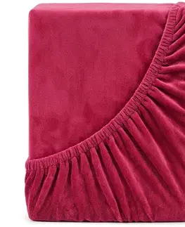 Plachty 4Home prestieradlo mikroflanel vínová, 90 x 200 cm