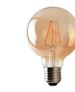 Žiarovky  LED Žiarovka LEDSTAR AMBER G95 E27/8W/230V 2200K ZL-FG9508-22