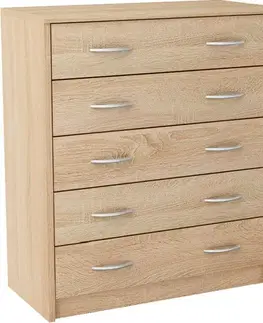Komody a skrinky ANES komoda 5S, dub sonoma