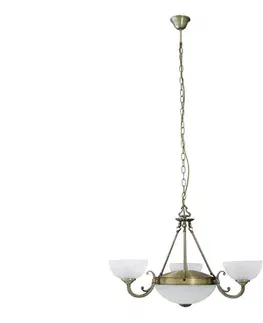 Svietidlá Rabalux 8543 - Luster na reťazi MARLENE 3xE14/40W + 2xE27/60W