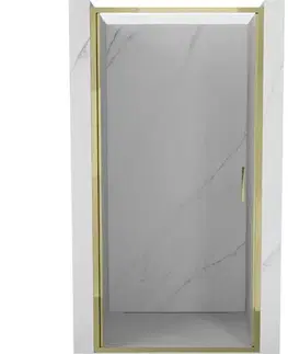 Sprchovacie kúty MEXEN - Exo sprchové dvere krídlové 50, transparent, zlatá 817-050-000-50-00