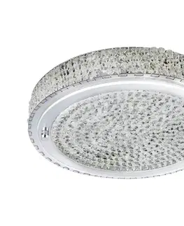 Svietidlá Searchlight 2714CC - LED Stropné svietidlo FLUSH LED/24W/230V pr. 40 cm chróm 2714CC