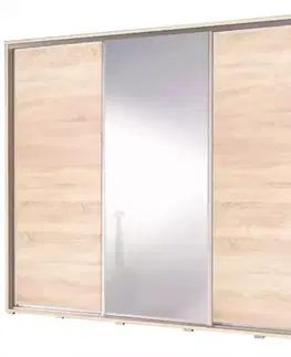 Šatníkové skrine Skriňa Penelopa zrkadlová 255 cm