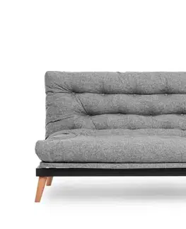 Pohovky a gauče Trojmiestna rozkladacia pohovka Saki - Light Grey