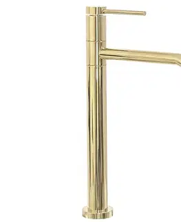 Kúpeľňové batérie REA - Umývadlová Lugano Gold vysoká REA-B5002