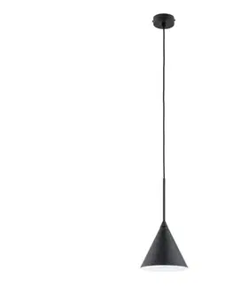 Svietidlá  Luster na lanku FABO 1xE27/15W/230V čierna 61456